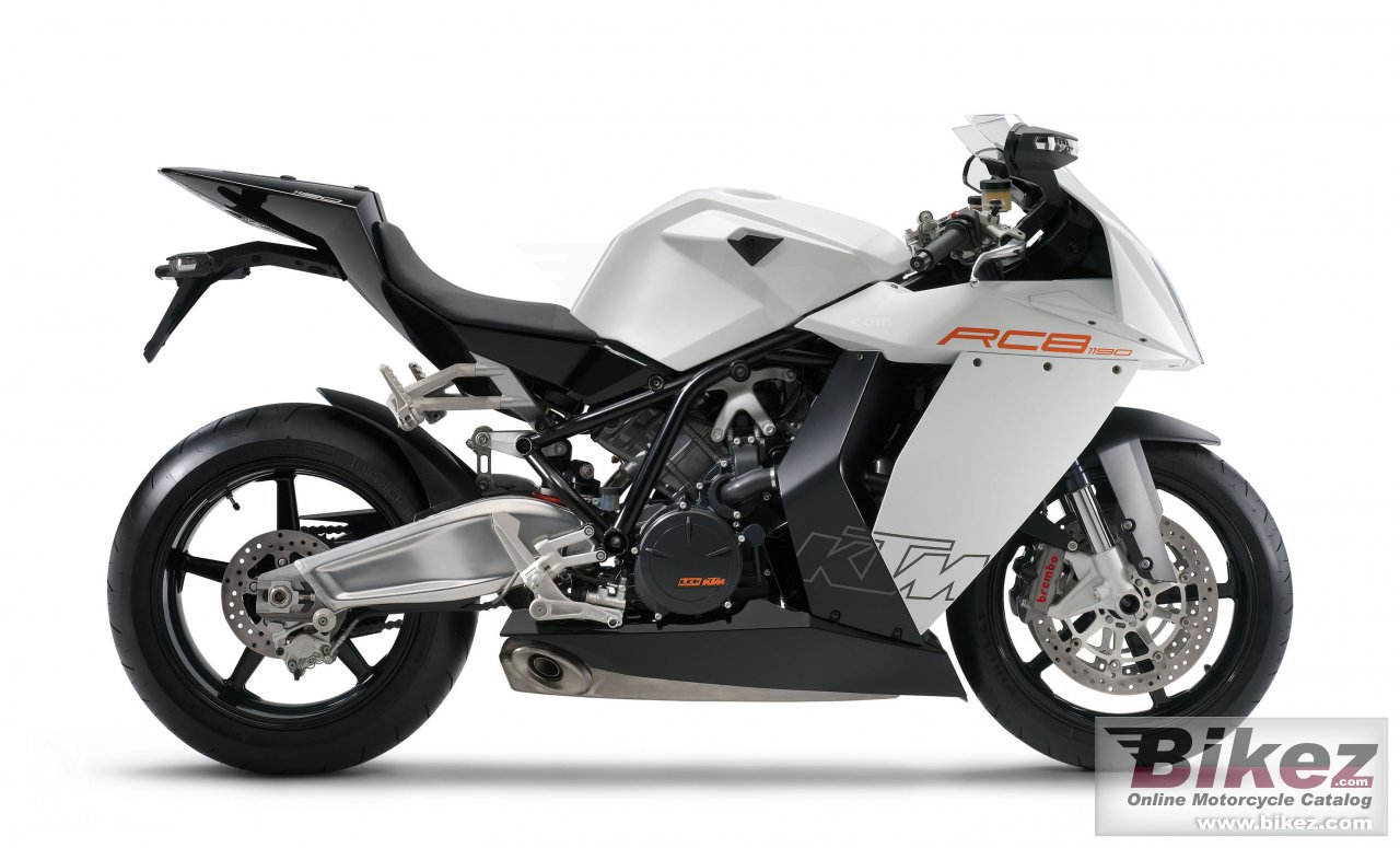Big KTM 1190 rc8 picture and wallpaper from Bikez.com